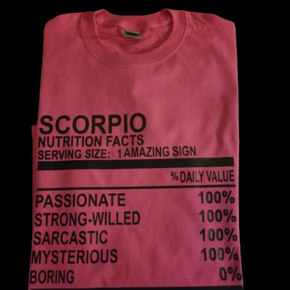 Custom scorpio tshirt